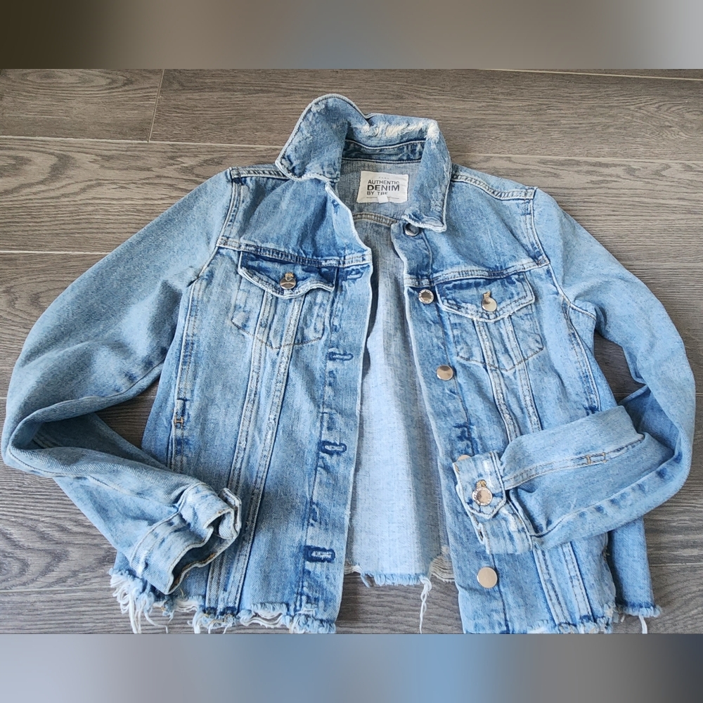 Zara Distressed Jean Jacket